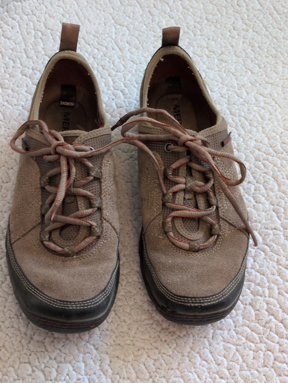 Merrell Move Series Kangaroo Leather Lace Up Performance Athletic Shoes Gorpcore